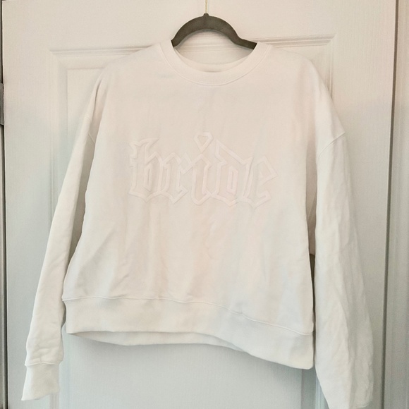 Fleece Cropped Crewneck Sweatshirt - Picture 1 of 4